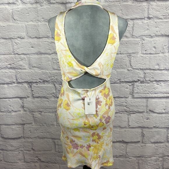 NWT Ted Baker ribbed floral bodycon dress - Picture 3 of 10